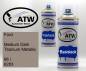 Preview: Ford, Medium Dark Titanium Metallic, 96 / 6283: 400ml Sprühdose + 400ml Klarlack - Set, von ATW Autoteile West.